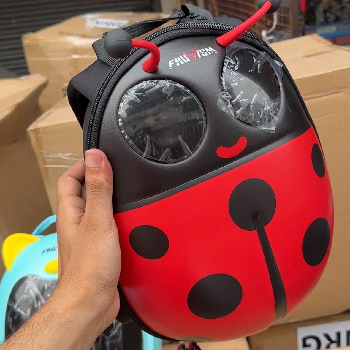 Kids Led Bag Red Bug