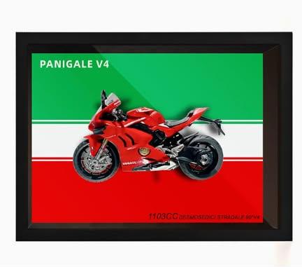 3D Bike Frame Wall Art Wooden Hanging Painting Frame