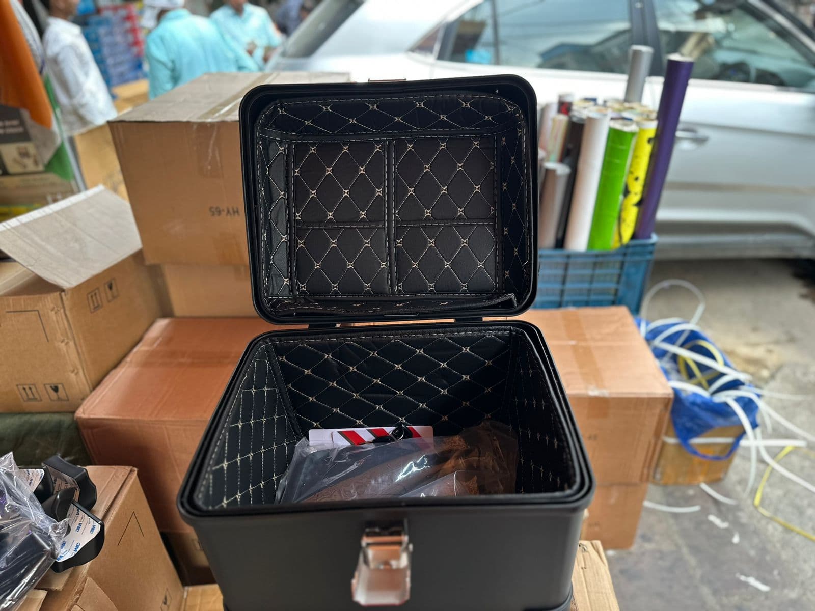 Topbox 45L plastic with round curv look