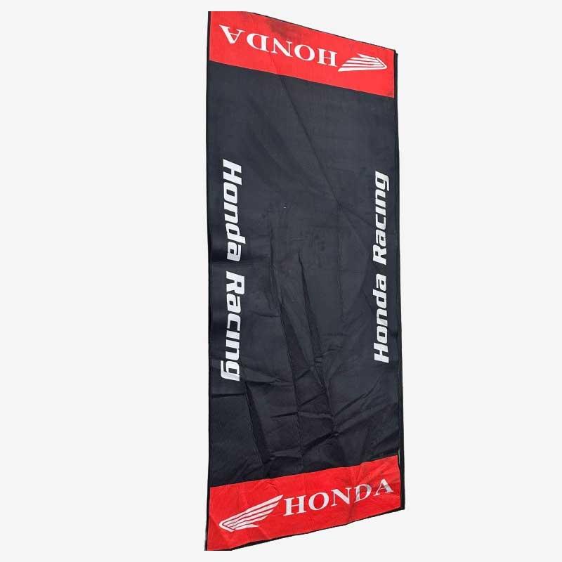 Motorcycle floor mats for garage and exhibition