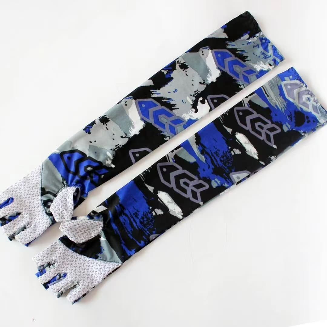 Arm sleeves with gloves