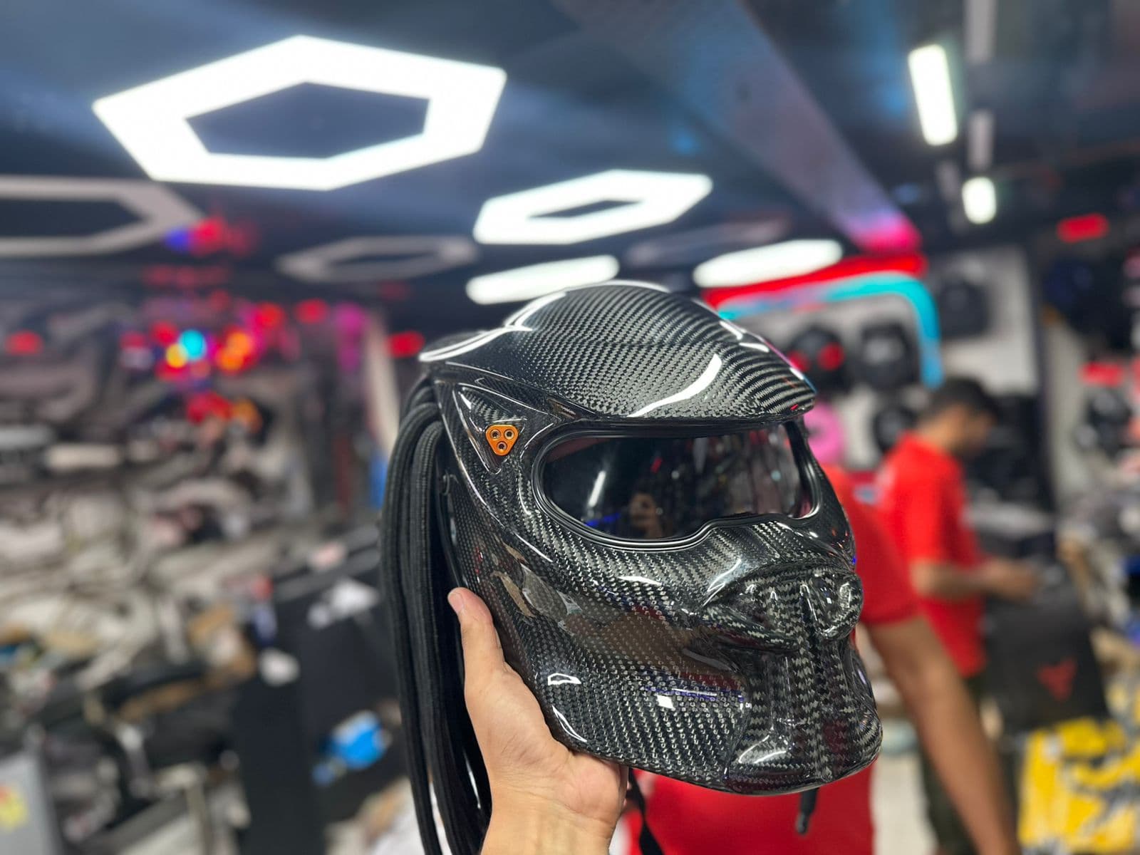Predator helmet original carbon fibre 