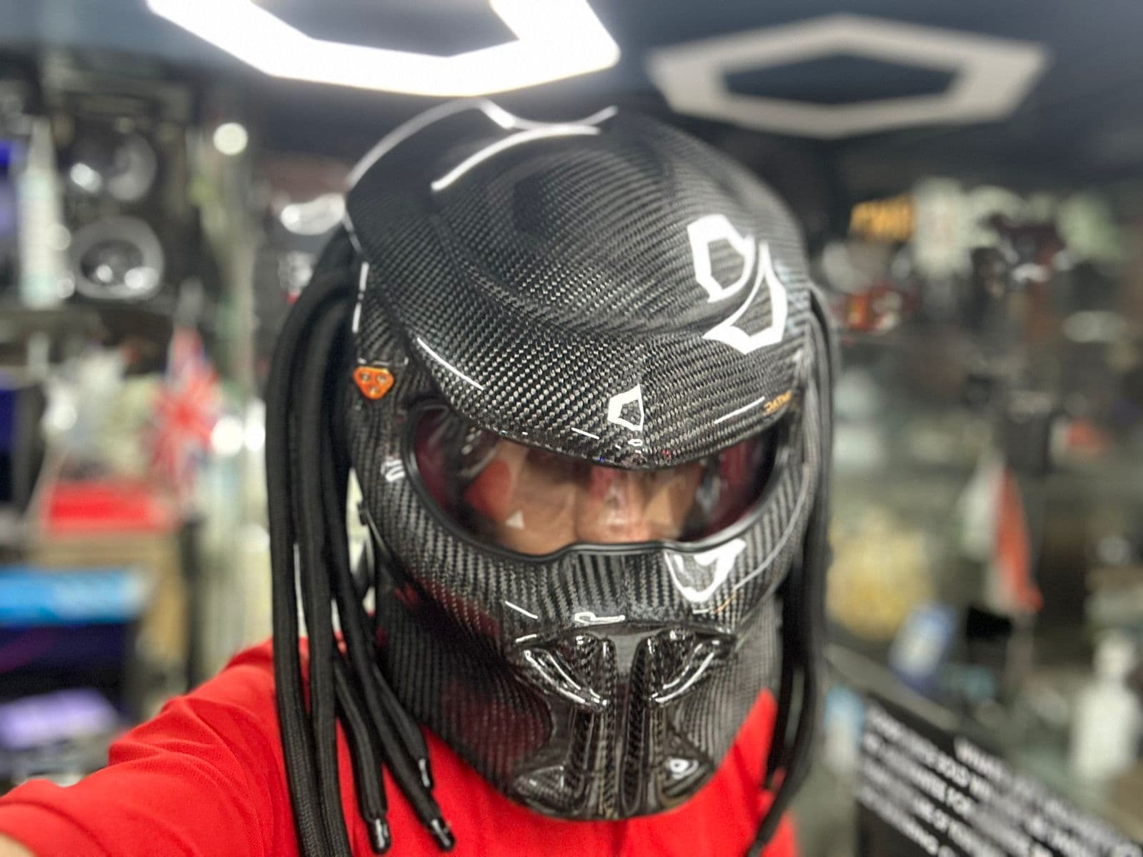 Predator helmet original carbon fibre 