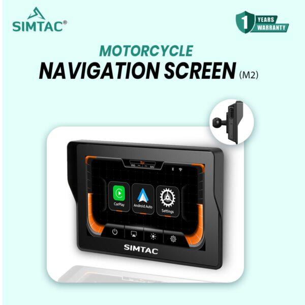 Simtac motorcycle GPS CarPlay & Android Auto system – M2 & M2T