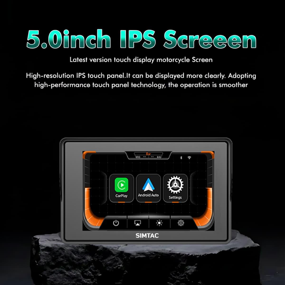 Simtac motorcycle GPS CarPlay & Android Auto system – M2 & M2T