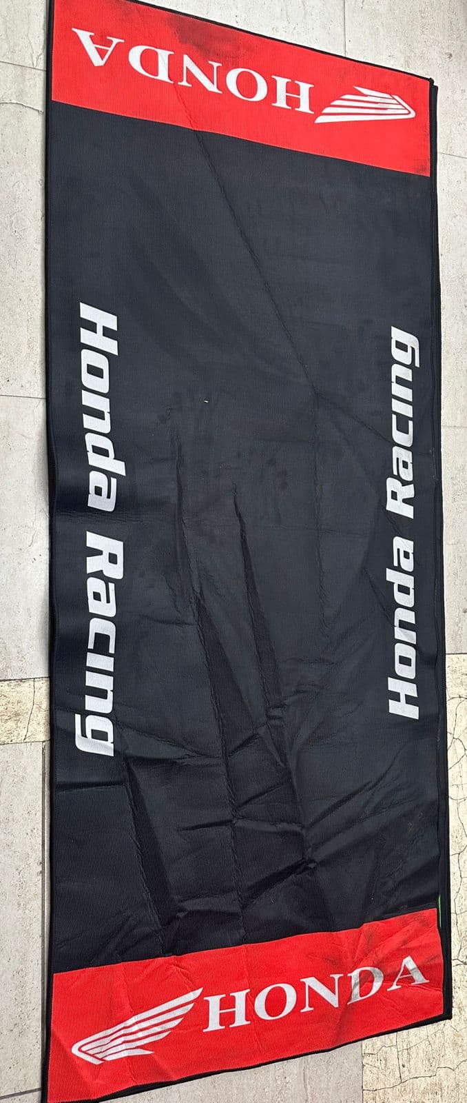 Motorcycle floor mats for garage and exhibition