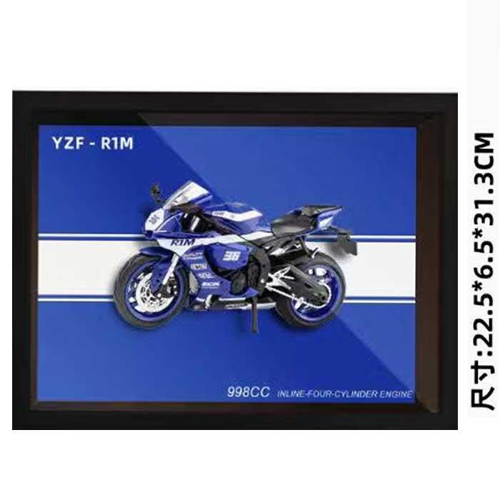 3D Bike Frame Wall Art Wooden Hanging Painting Frame