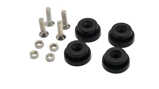  Top Box and Side Pannier Fitting Bush Set, Black Rubber Mounting Bushes set of 4