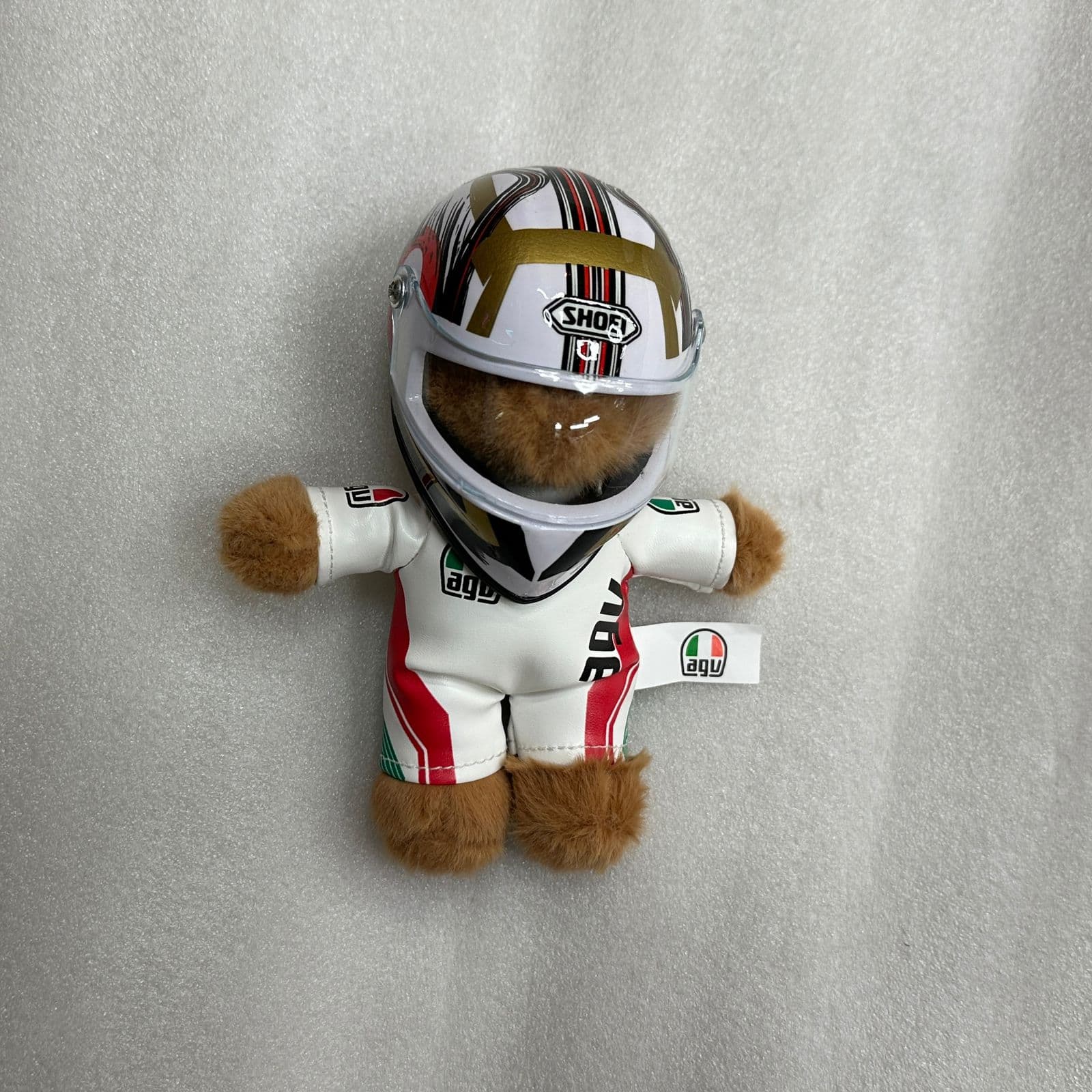 Teddy with helmet small size