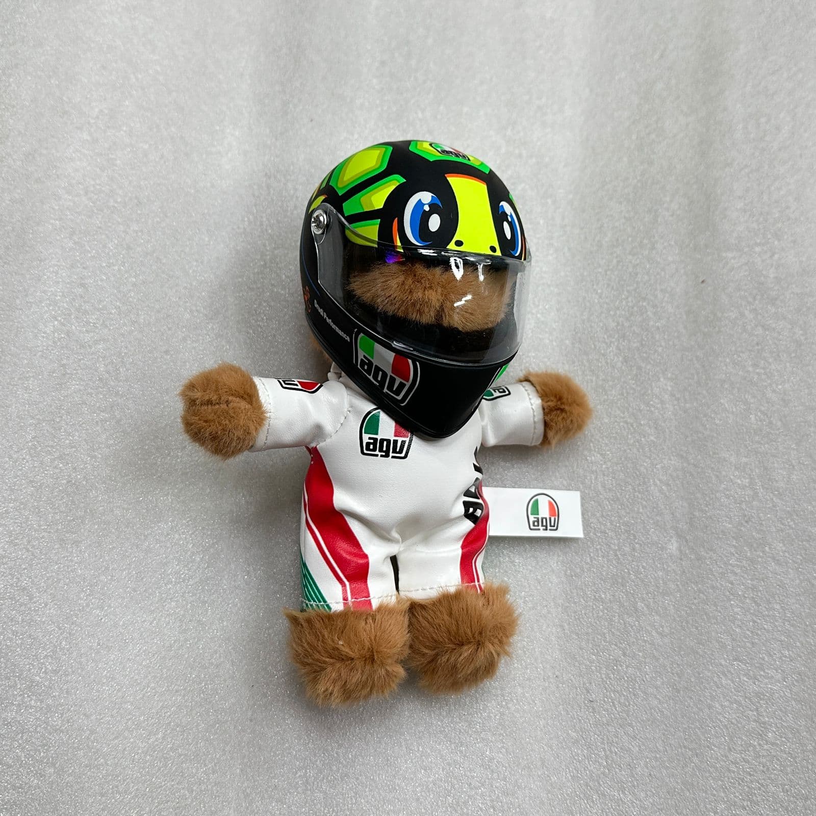 Teddy with helmet small size