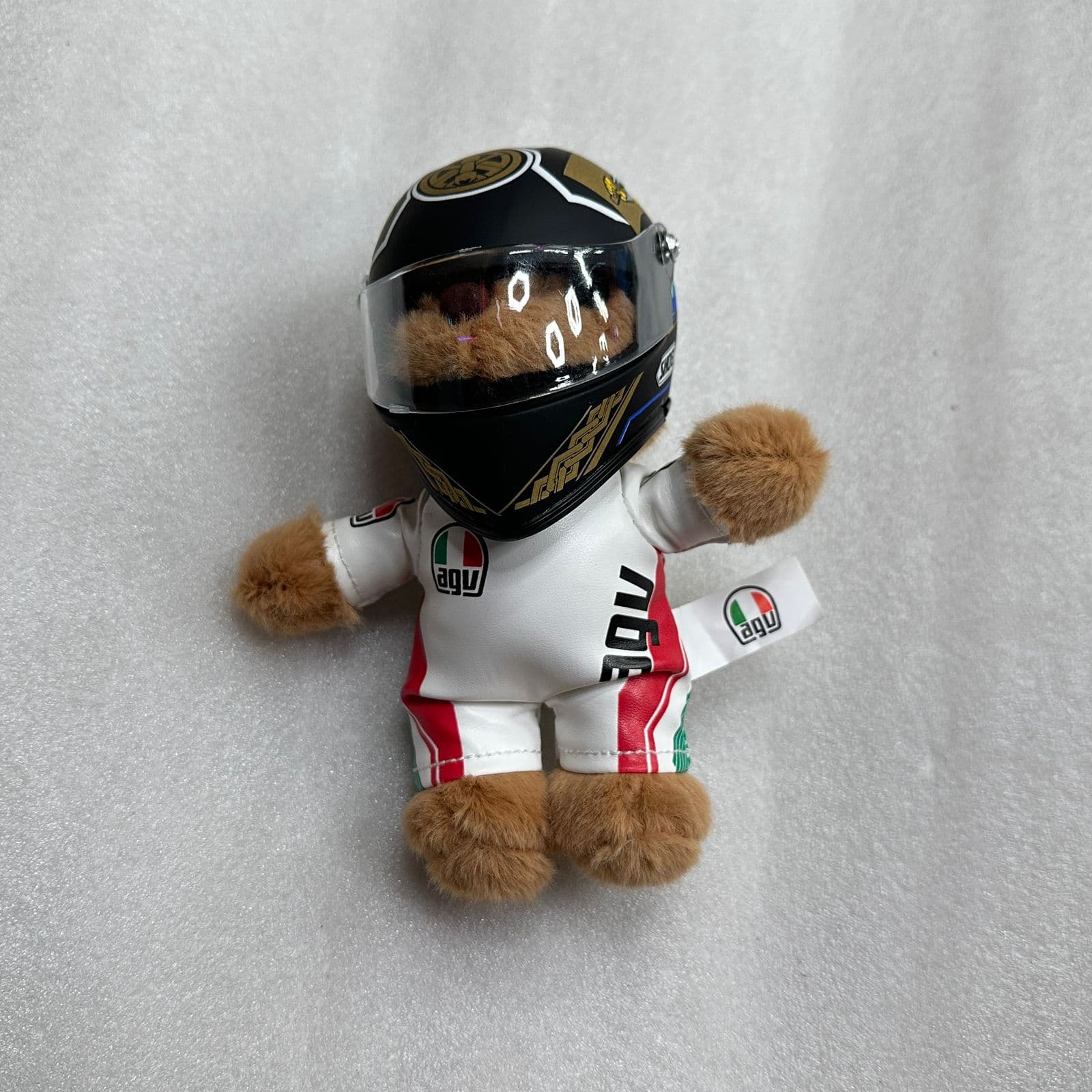 Teddy with helmet small size