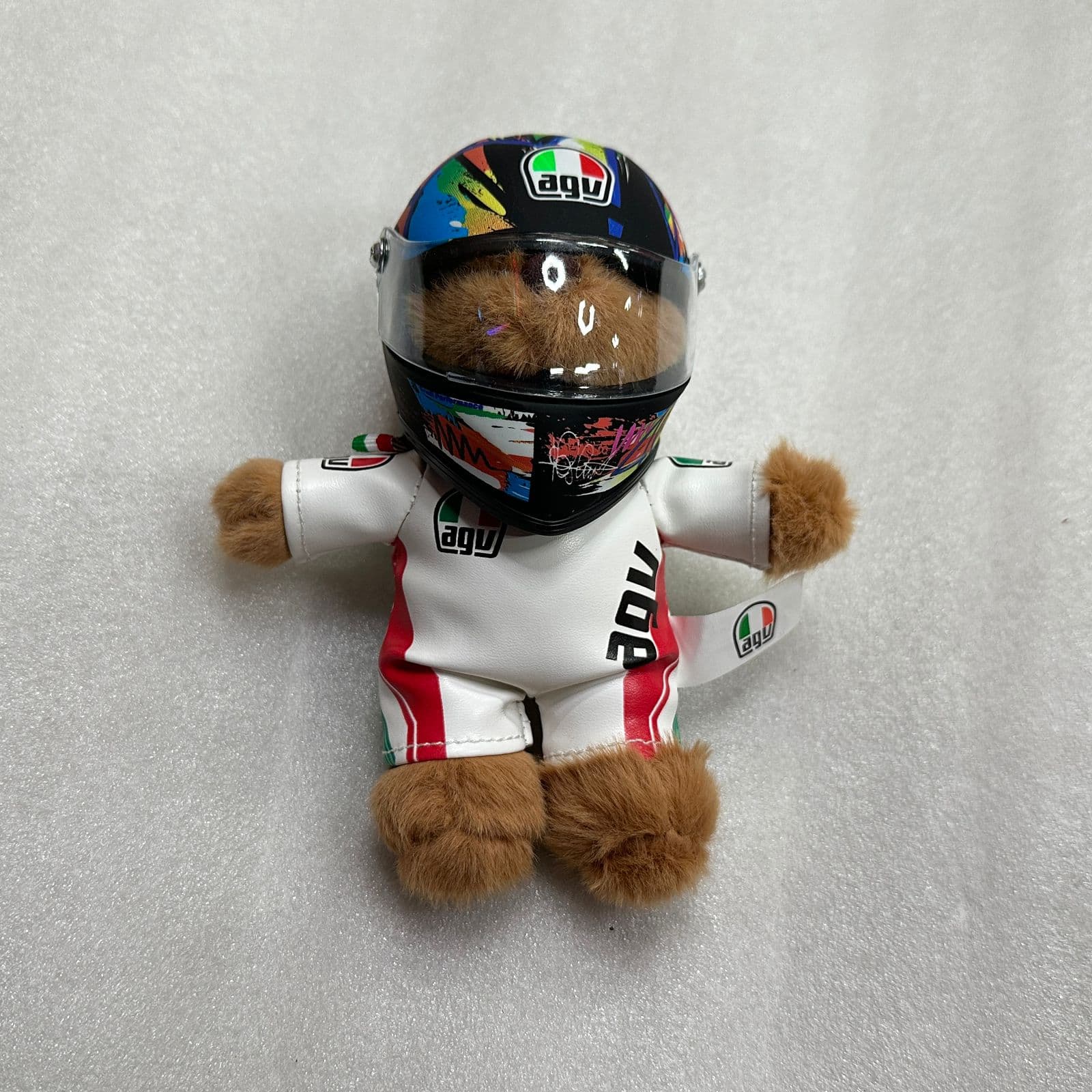 Teddy with helmet small size