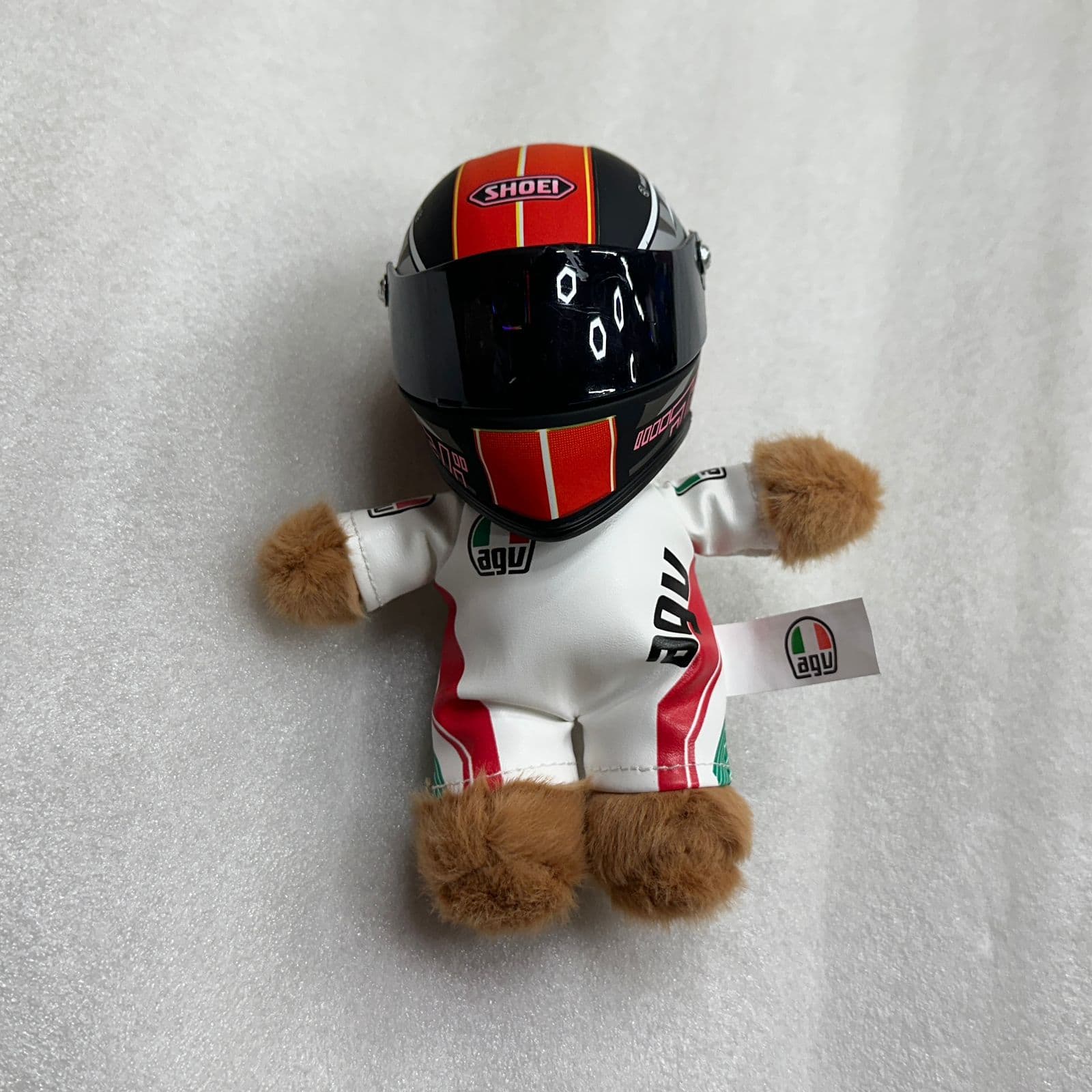 Teddy with helmet small size