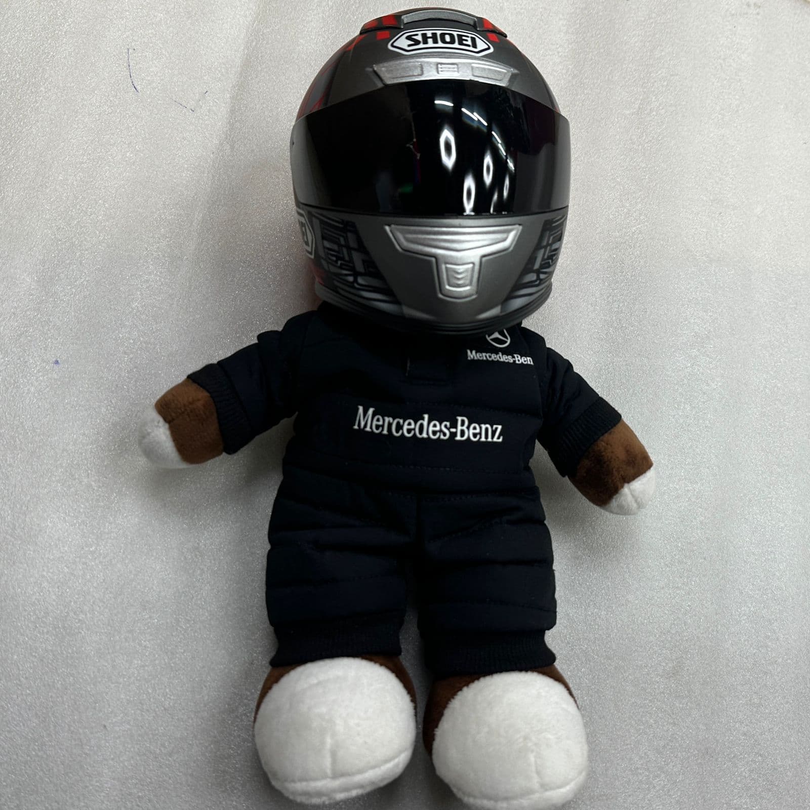 Teddy with helmet Big size