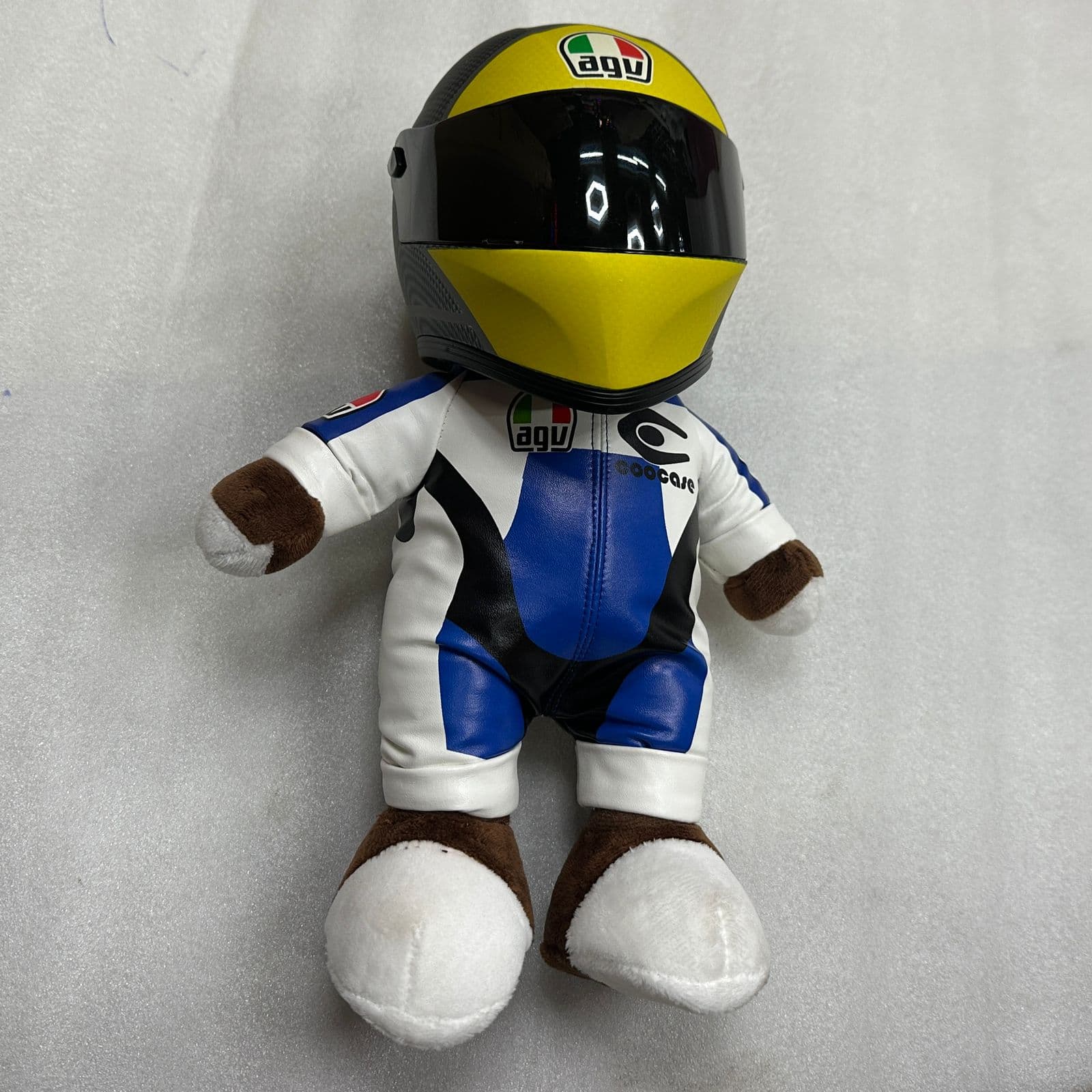 Teddy with helmet Big size