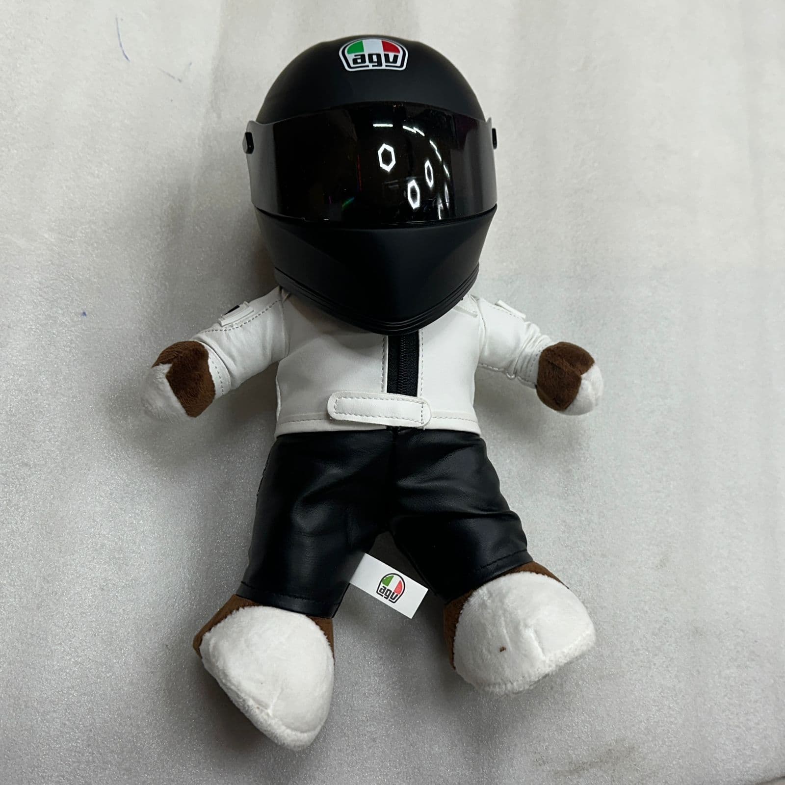 Teddy with helmet Big size