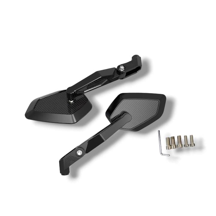 Carbon Fiber Adjustable Rear View Mirror CNC aluminium alloy premium quality Universal