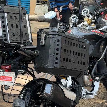 Armoured Side Panniers 37+37L  & 45L Topbox  (set of 3)