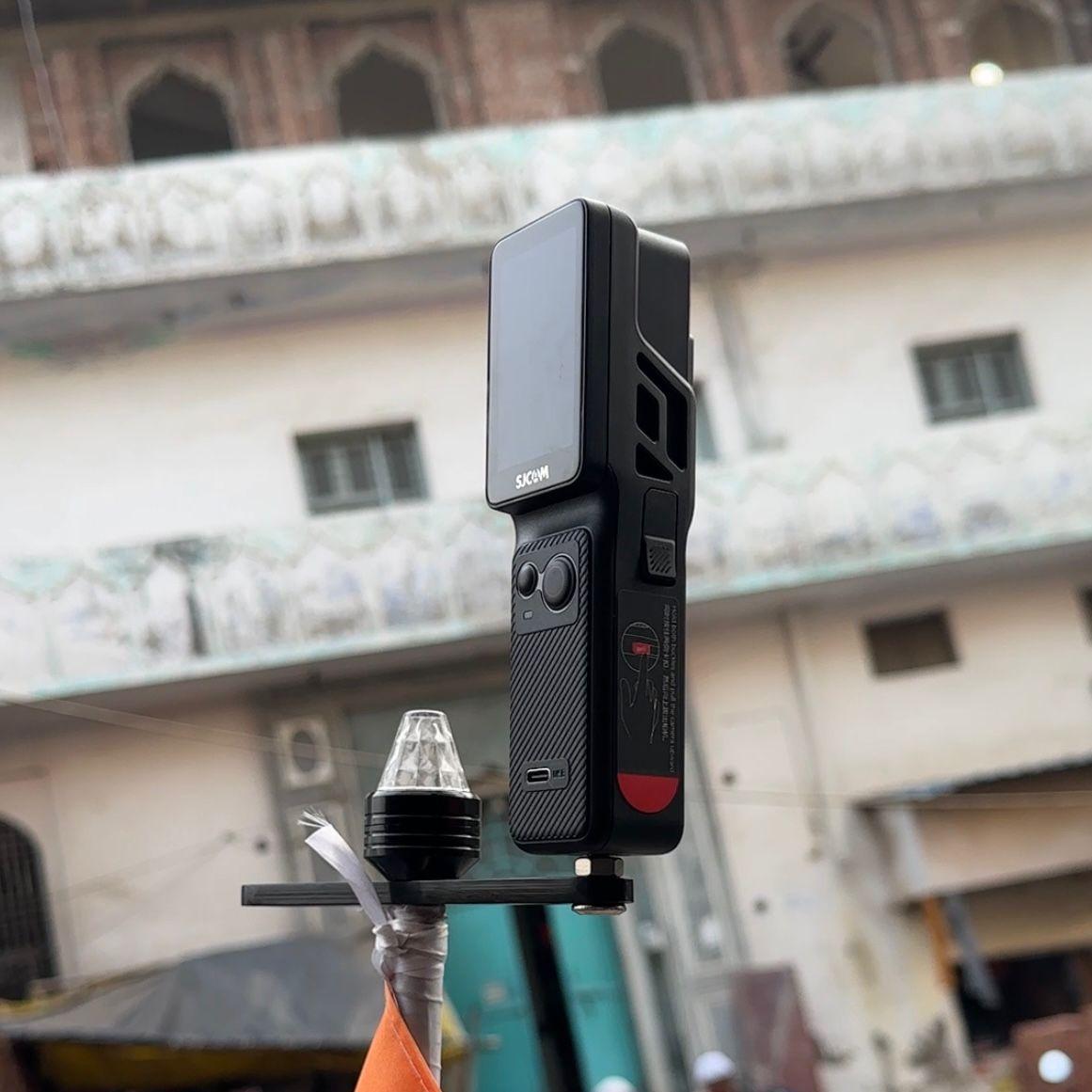 Flag Pole with Light Dual Sided