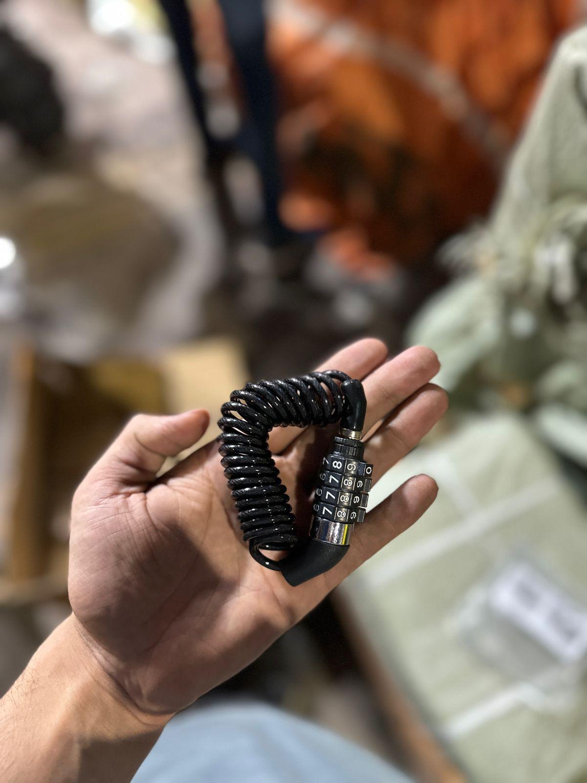 Universal PVC Cable Helmet Lock