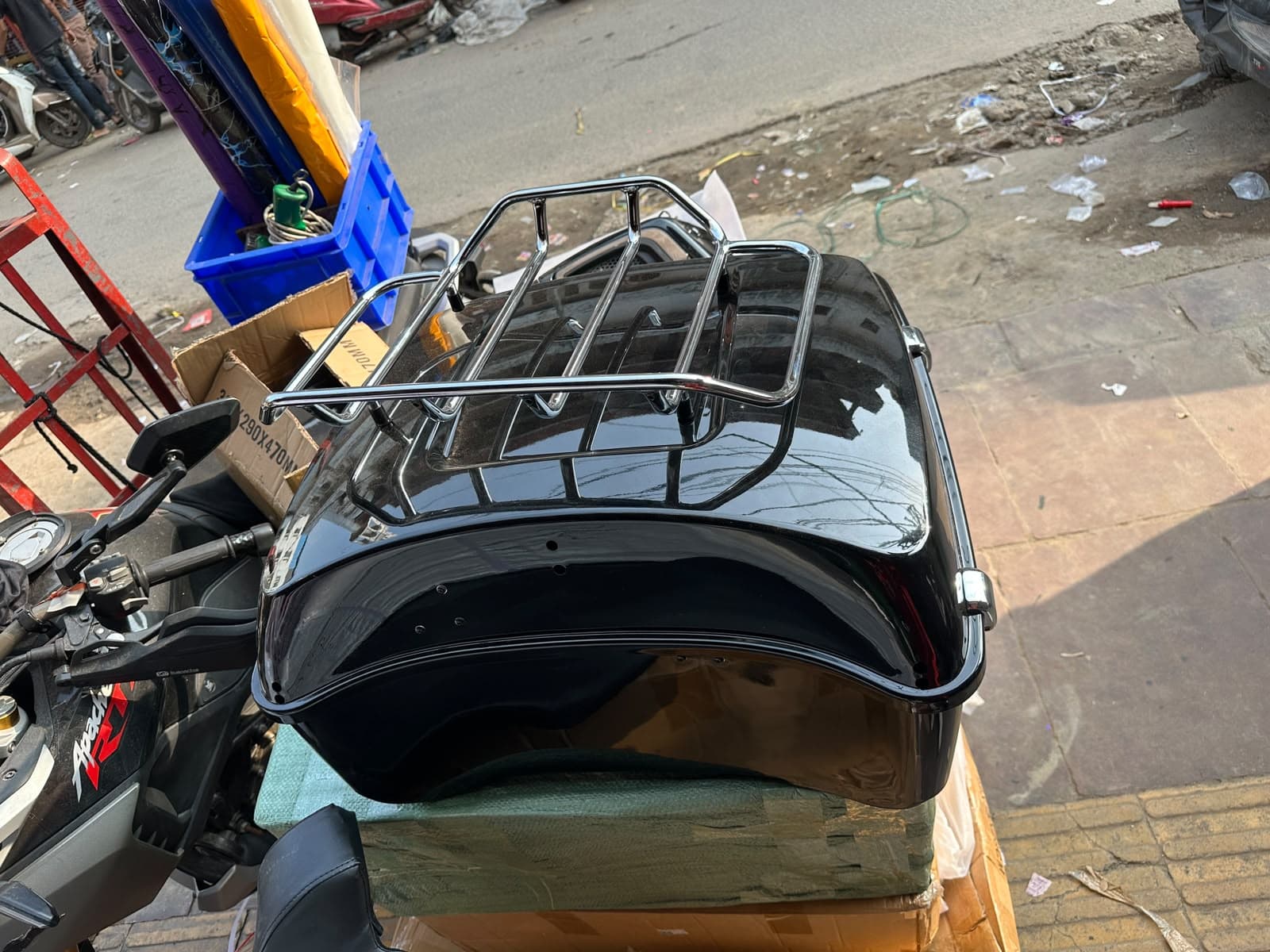 Topbox Set for Meteor 650 With Backrest