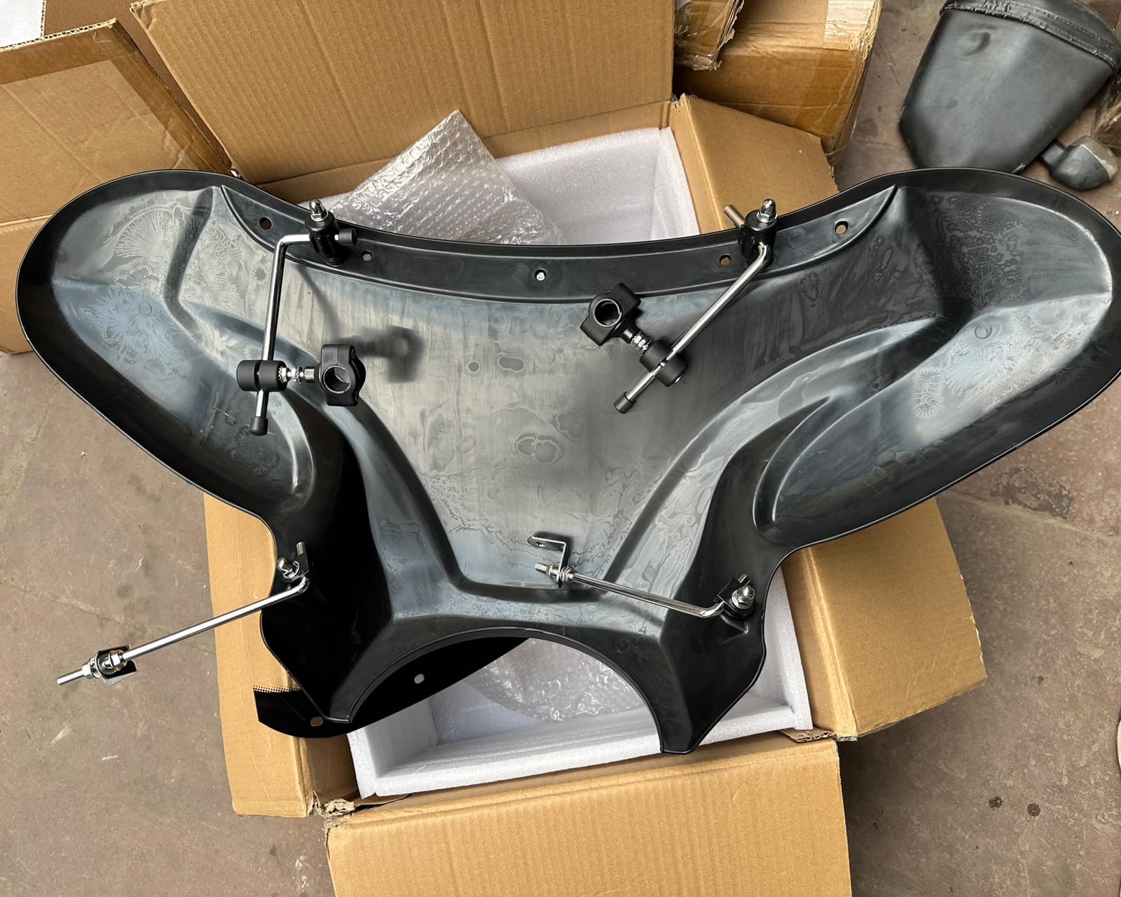 Universal Bat Wing Visor for Round Headlight Bikes