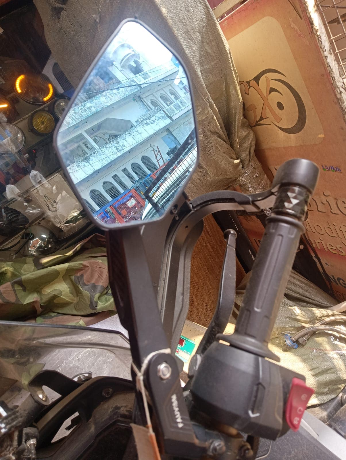 Carbon Fiber Adjustable Rear View Mirror CNC aluminium alloy premium quality Universal 