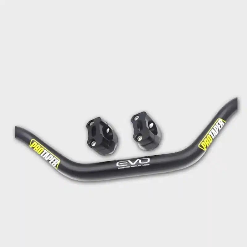 Aluminum Alloy Universal EVO Protaper Handlebar Fat Bat wtih Pair Clamps Handlebar Hand Guard  Universal For Bike