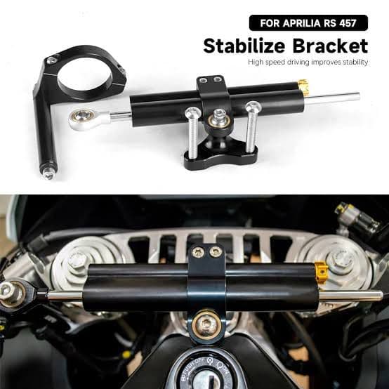 Aprilia RS 457 steering damper & fitting bracket