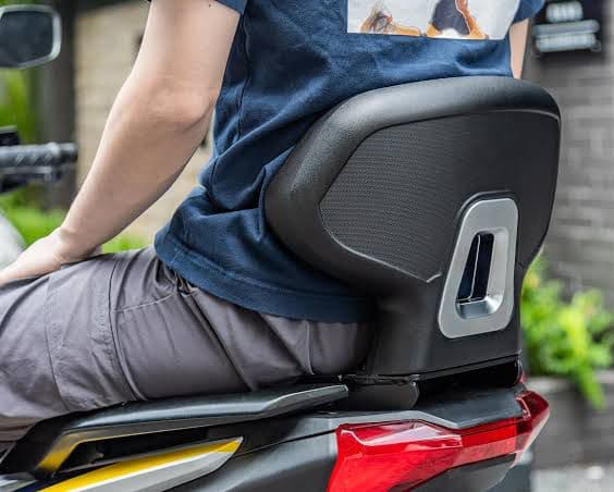 Fauvism Rear backrest cushion for Yamaha Aerox 155 with heavy brackets