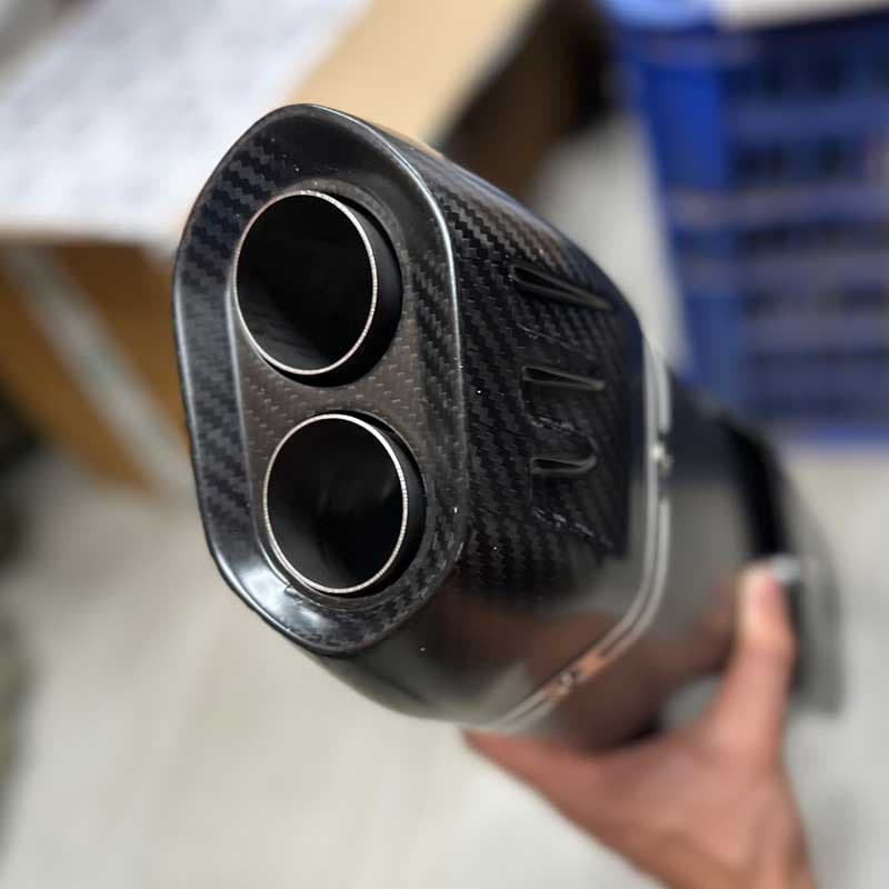 Carbon Fiber Big Double Barrel Exhaust