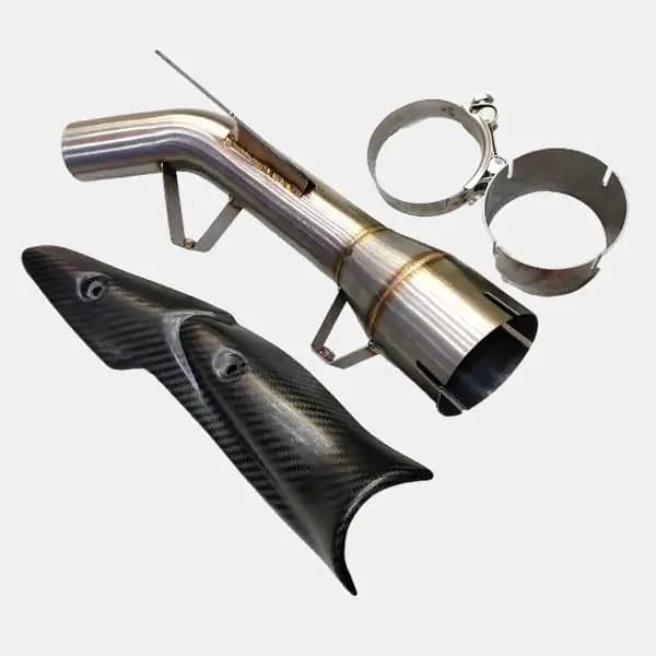 D Cat Bend Pipe With Carbon Fibre Cover Kawasaki Z900 BS4