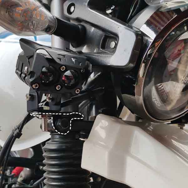 Fog Lamp Clamp for Xpulse