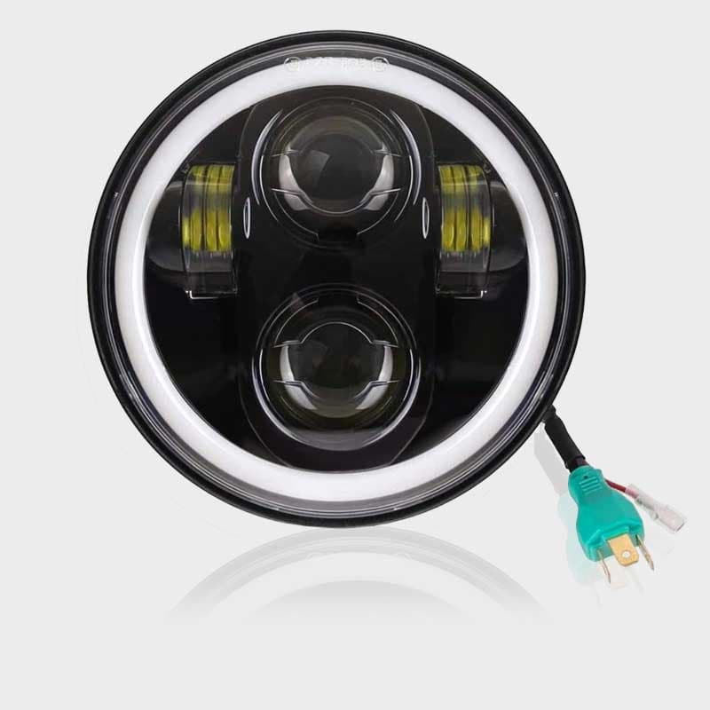 Head Light 5.75 Inch 4-LED with Ring Economy