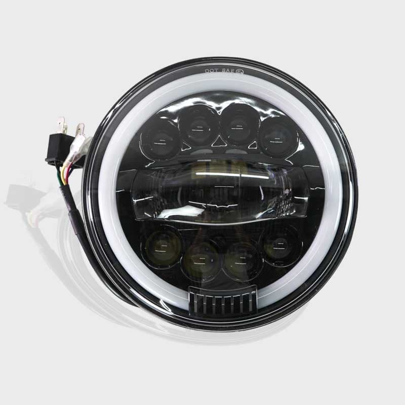 Head Light 7 Inch 9-LED with Ring