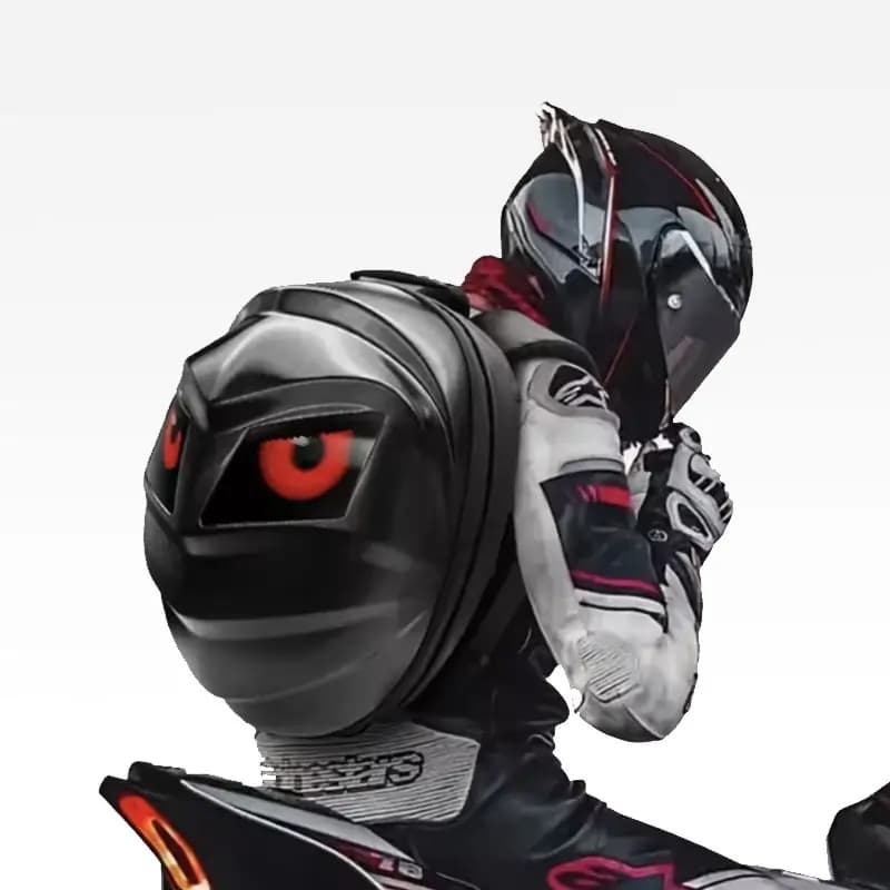 LED Helmet DIY programmable Motorcycle Riding Backpacks