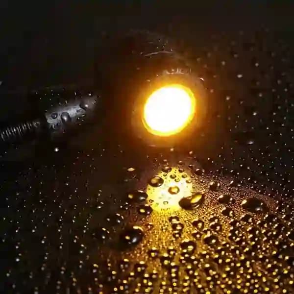 Mini JET LED Turn Signal Indicator CNC Metal Amber Colour