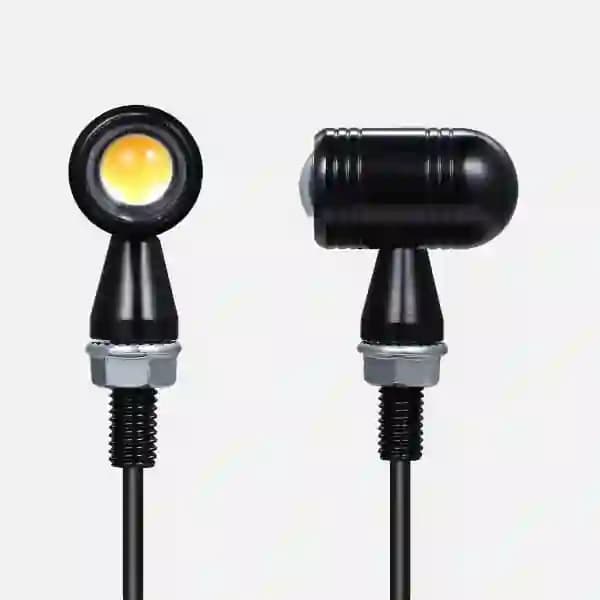Mini JET LED Turn Signal Indicator CNC Metal Amber Colour
