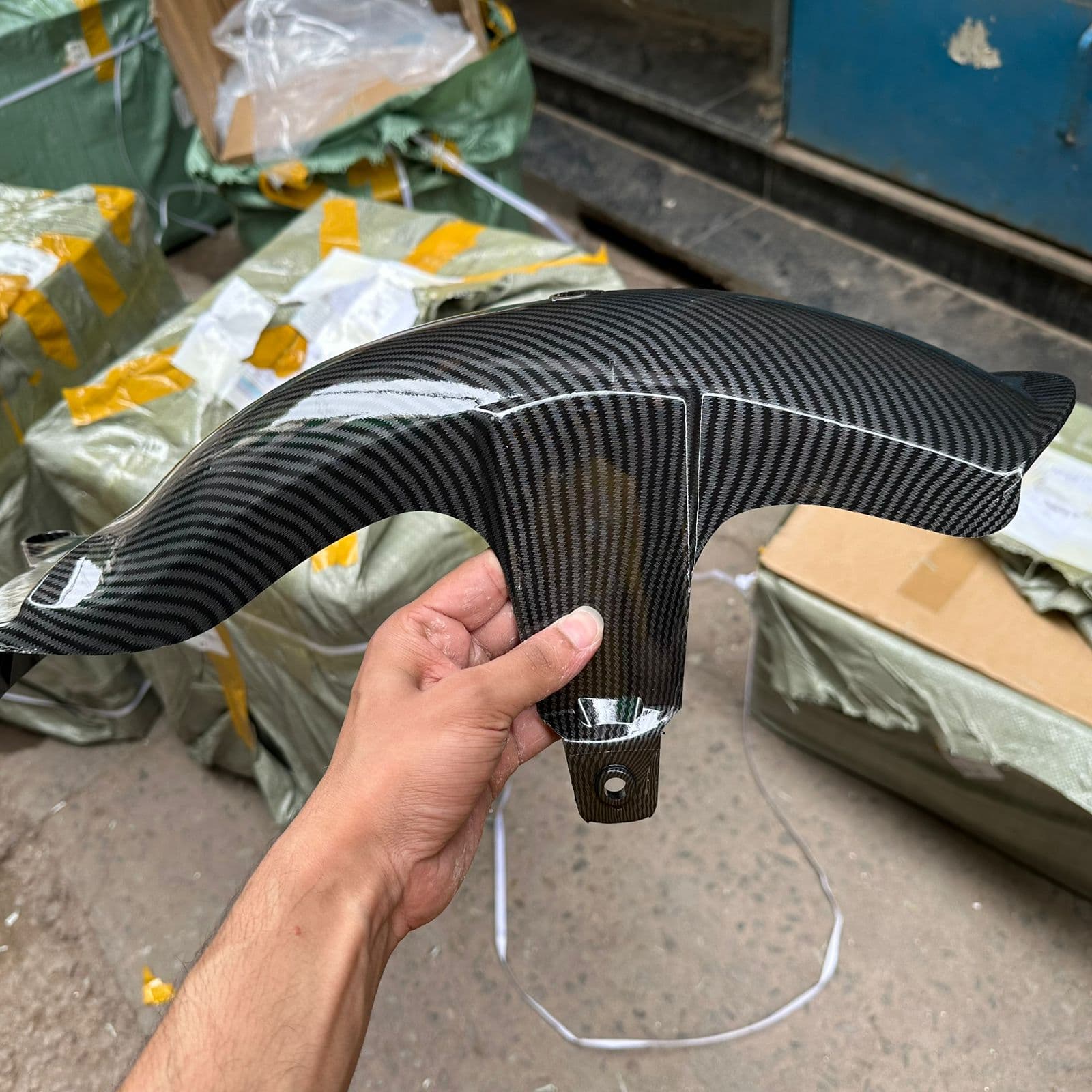 Carbon Rear Mudguard For Yamaha Aerox 155