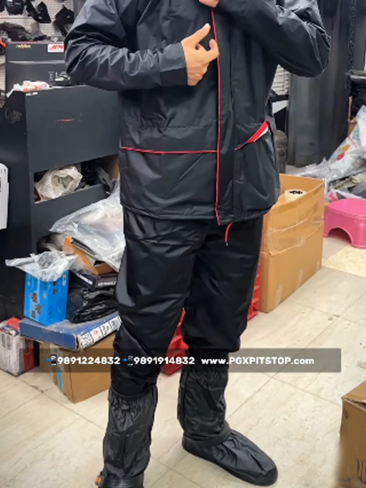 Raincoat + Shoes Cover Combo Standard Size