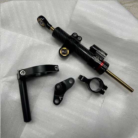 Aprilia RS 457 steering damper & fitting bracket