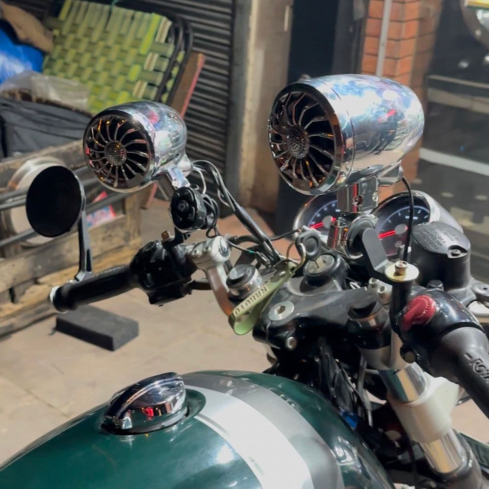 Motorcycle Bluetooth Speakers Fauvism Zinc Alloy Material