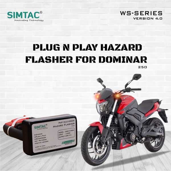 Simtac Hazard System for BAJAJ Dominar BS6 Model