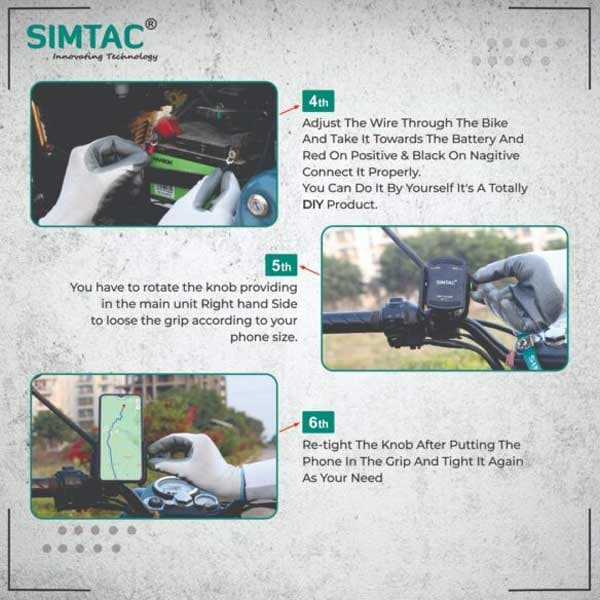 Simtac Mobile Holder with Charger