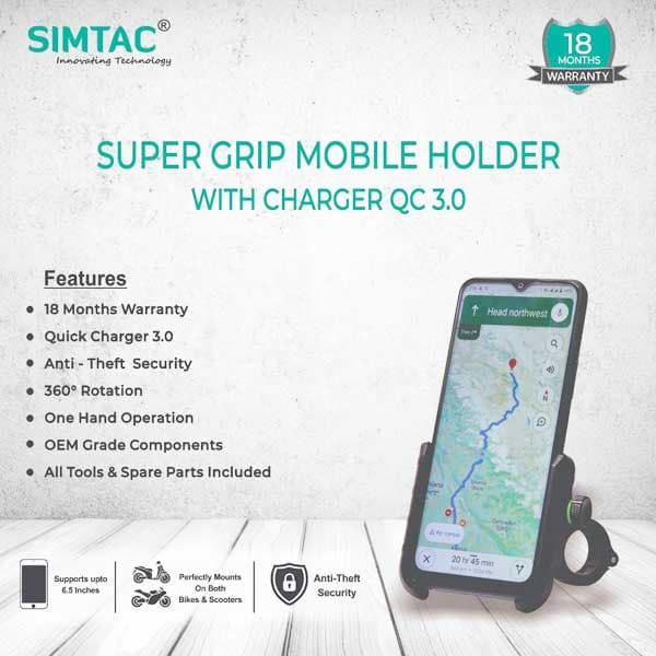 Simtac Mobile Holder with Charger