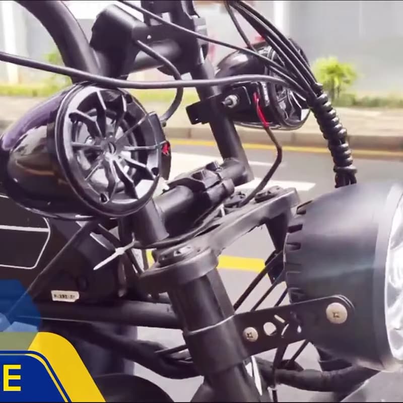 Bluetooth Speaker with Simulator for EV bikes set of 2