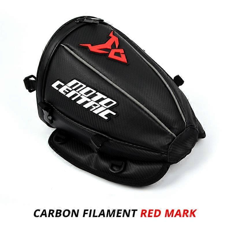 Motocentric Motorcycle Tail Bag Waterproof Reflective Carbon Fiber