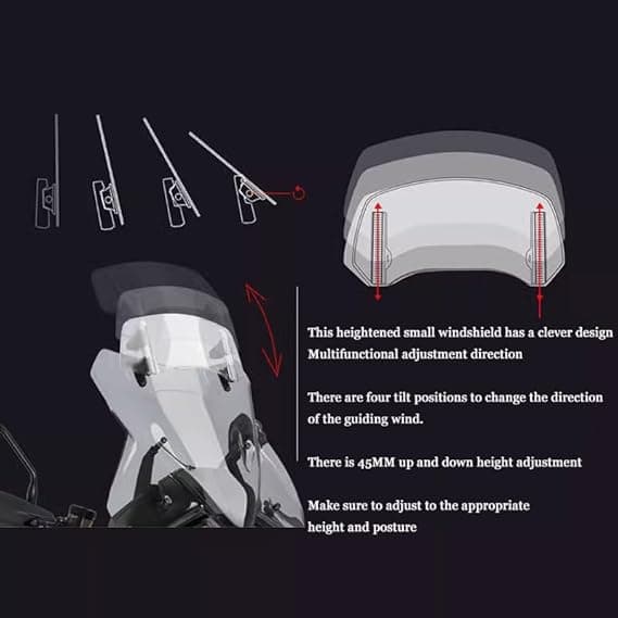  Adjustable Windshield extender small size