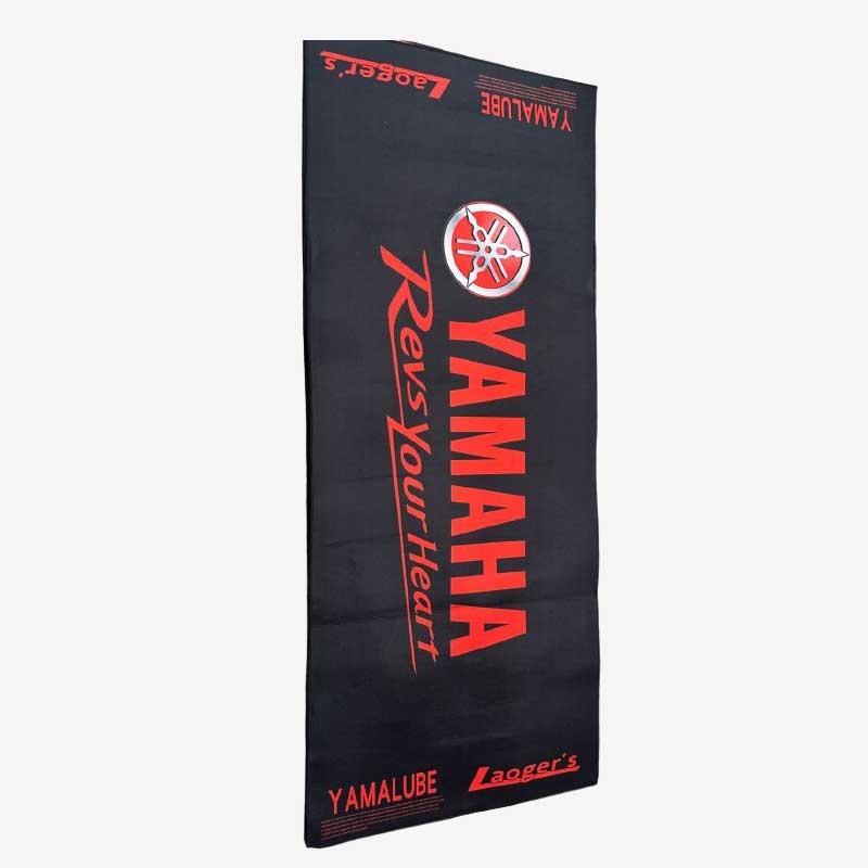 Motorcycle floor mats for garage and exhibition